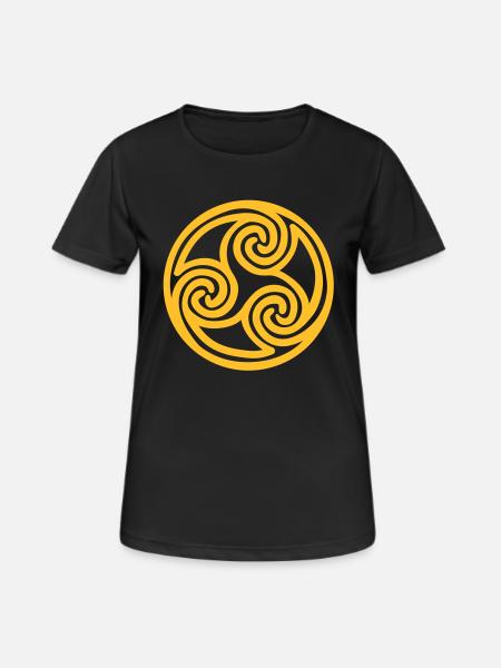 Triskele 1farbig - Women's Breathable T-Shirt - black