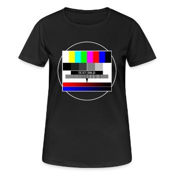tv-testbild - T-shirt respirant Femme - noir - Devant - AI Model Female 172 light (172cm)