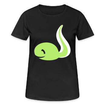 têtard grenouille - T-shirt respirant Femme - noir - Devant - AI Model Female 172 light (172cm)