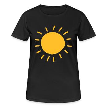Sun star sky gift idea for the summer - Women's Breathable T-Shirt - black - Front - AI Model Female 172 light (172cm)