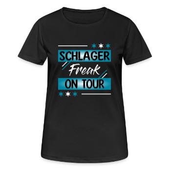 Schlagerfreak en tournée - T-shirt respirant Femme - noir - Devant - AI Model Female 172 light (172cm)
