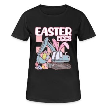 Oeufs de Pâques - T-shirt respirant Femme - noir - Devant - AI Model Female 172 light (172cm)