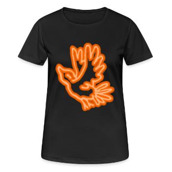 Neon Vogel - Frauen T-Shirt atmungsaktiv - Schwarz - Vorne - AI Model Female 172 light (172cm)