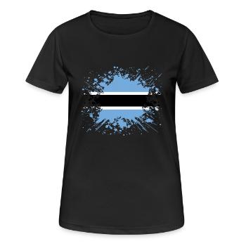 home country roots roots love Botswana png - Women's Breathable T-Shirt - black - Front - AI Model Female 172 light (172cm)