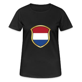 Weltmeister Champion 2018 wm team holland png - Frauen T-Shirt atmungsaktiv - Schwarz - Vorne - AI Model Female 172 light (172cm)