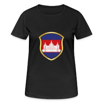 Weltmeister Champion 2018 wm team Kambodscha png - Frauen T-Shirt atmungsaktiv - Schwarz - Vorne - AI Model Female 172 light (172cm)