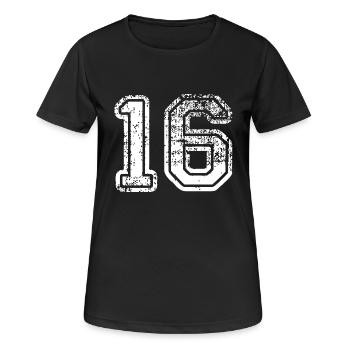 16 - T-shirt respirant Femme - noir - Devant - AI Model Female 172 light (172cm)