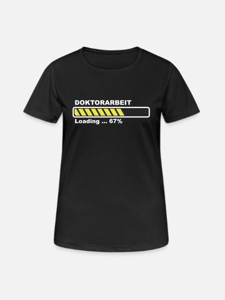 PhD thesis - Women's Breathable T-Shirt - black