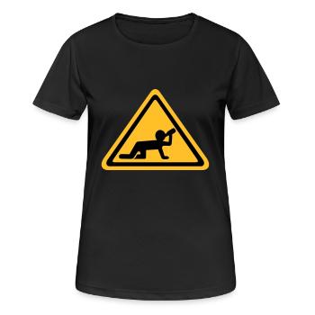 Alcool - T-shirt respirant Femme - noir - Devant - AI Model Female 172 light (172cm)