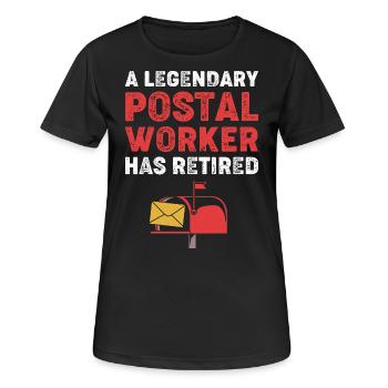 Post Postmark - Women's Breathable T-Shirt - black - Front - AI Model Female 172 light (172cm)