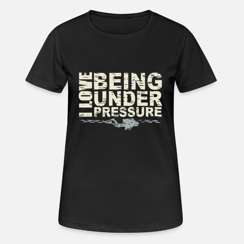 Sous pression - T-shirt respirant Femme - noir