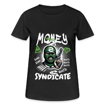 Gangster Syndikat - Frauen T-Shirt atmungsaktiv - Schwarz - Vorne - AI Model Female 172 light (172cm)