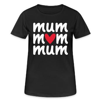 Maman maman maman - T-shirt respirant Femme - noir - Devant - AI Model Female 172 light (172cm)