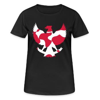 INDONÉSIE INDONÉSIE GARUDA - CAMO / CAMO - T-shirt respirant Femme - noir - Devant - AI Model Female 172 light (172cm)