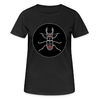 lucane - Nature - T-shirt respirant Femme - noir - Devant - AI Model Female 172 light (172cm)