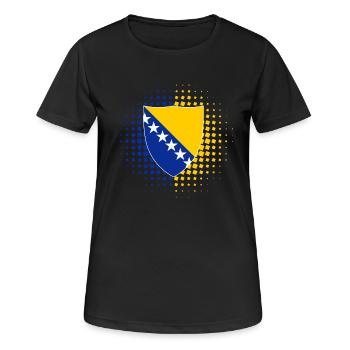 Bosnia - Women's Breathable T-Shirt - black - Front - AI Model Female 172 light (172cm)