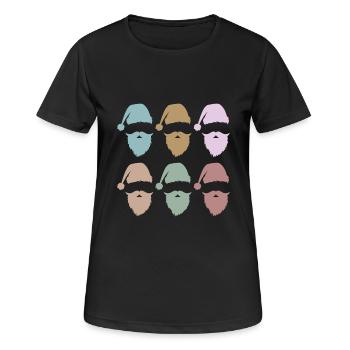 Retro Advent Elfes Vintage Père Noël - T-shirt respirant Femme - noir - Devant - AI Model Female 172 light (172cm)