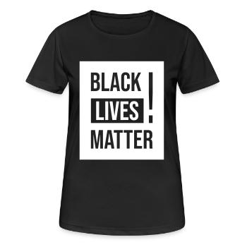 Manifestation Black Lives Matter - T-shirt respirant Femme - noir - Devant - AI Model Female 172 light (172cm)