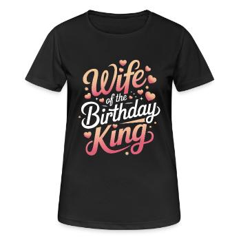 Frau Ehefrau Partnerin Familie Verheiratet - Frauen T-Shirt atmungsaktiv - Schwarz - Vorne - AI Model Female 172 light (172cm)