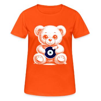 Nazar - Women's Breathable T-Shirt - neon orange - Front - AI Model Female 172 dark (172cm)