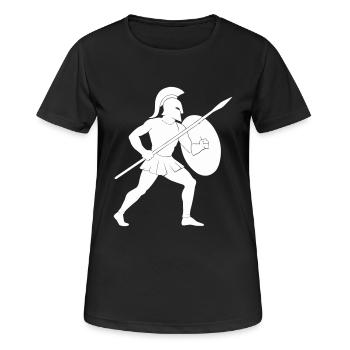 Spartan Warrior - Women's Breathable T-Shirt - black - Front - AI Model Female 172 light (172cm)