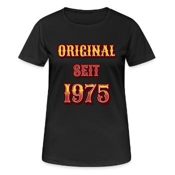 ORIGINAL SINCE 1975 - Women's Breathable T-Shirt - black - Front - AI Model Female 172 light (172cm)