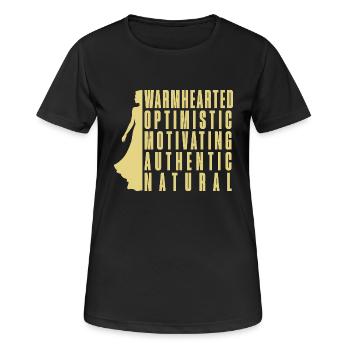 Wonderful woman - Women's Breathable T-Shirt - black - Front - AI Model Female 172 light (172cm)