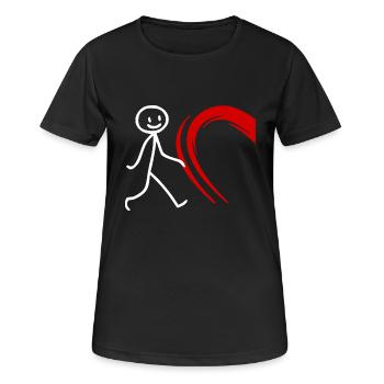 Tee-shirt partenariat partenariat looklook - T-shirt respirant Femme - noir - Devant - AI Model Female 172 light (172cm)