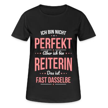 I'm not perfect, but I'm a rider - Women's Breathable T-Shirt - black - Front - AI Model Female 172 light (172cm)