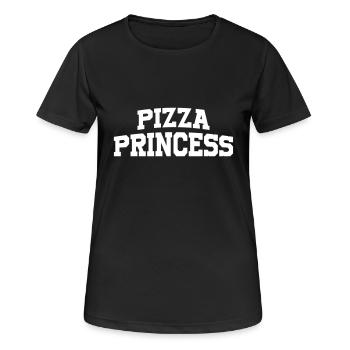 Pizza princess - Women's Breathable T-Shirt - black - Front - AI Model Female 172 light (172cm)