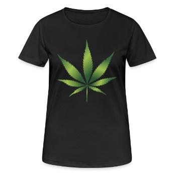 herbes thym romarin persil origan aneth - T-shirt respirant Femme - noir - Devant - AI Model Female 172 light (172cm)