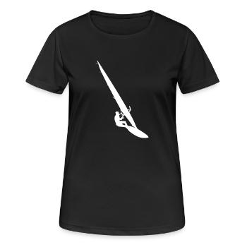 Windsurfing Gift Windsurfer Surfers Windsurfing - Women's Breathable T-Shirt - black - Front - AI Model Female 172 light (172cm)