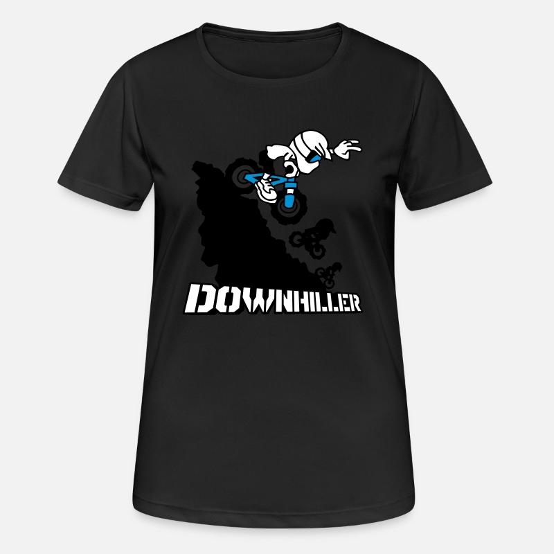 Downhiller - Women's Breathable T-Shirt - black