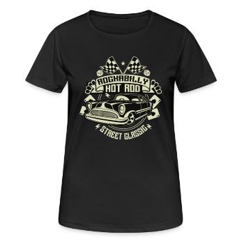 Rockabilly Hotrod - Women's Breathable T-Shirt - black - Front - AI Model Female 172 light (172cm)
