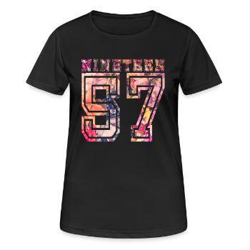 NINETEEN 1957 B - Women's Breathable T-Shirt - black - Front - AI Model Female 172 light (172cm)