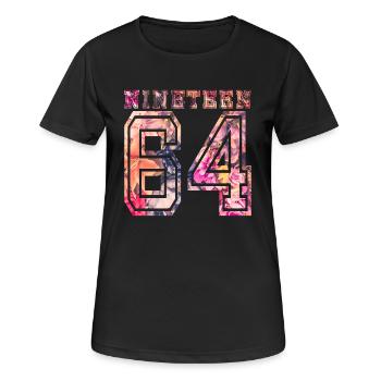 NINETEEN 1964 B - T-shirt respirant Femme - noir - Devant - AI Model Female 172 light (172cm)