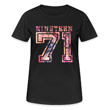 NINETEEN 1971 B - Women's Breathable T-Shirt - black - Front - AI Model Female 172 light (172cm)