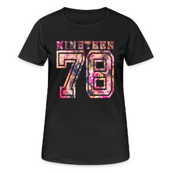 NINETEEN 1978 B - Women's Breathable T-Shirt - black - Front - AI Model Female 172 light (172cm)