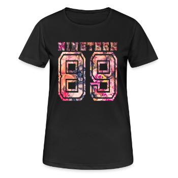 NINETEEN 1989 B - Women's Breathable T-Shirt - black - Front - AI Model Female 172 light (172cm)