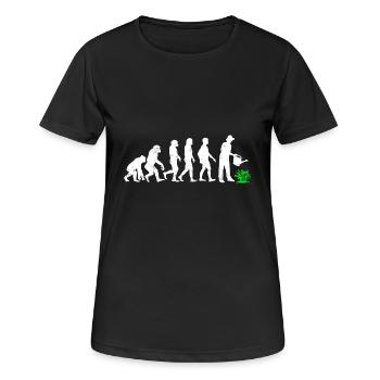 Gardener evolution development pour garden kanne - Women's Breathable T-Shirt - black - Front - AI Model Female 172 light (172cm)