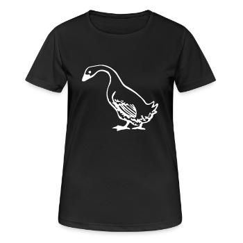 goose - Women's Breathable T-Shirt - black - Front - AI Model Female 172 light (172cm)