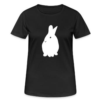 Lapin - Lapin - T-shirt respirant Femme - noir - Devant - AI Model Female 172 light (172cm)