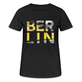 Berlin Underground - Women's Breathable T-Shirt - black - Front - AI Model Female 172 light (172cm)