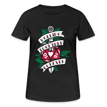 Jeu de rôle Mariage - T-shirt respirant Femme - noir - Devant - AI Model Female 172 light (172cm)