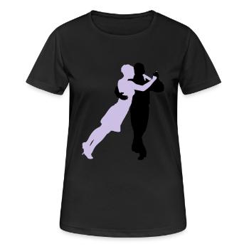 tango 2 - T-shirt respirant Femme - noir - Devant - AI Model Female 172 light (172cm)