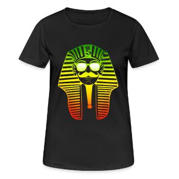Pharaon Swagg Rasta - T-shirt respirant Femme - noir - Devant - AI Model Female 172 light (172cm)