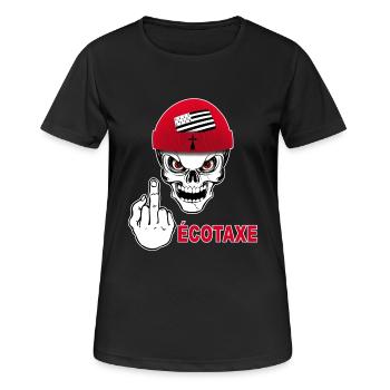 Breizh Fick mit Steuer - Frauen T-Shirt atmungsaktiv - Schwarz - Vorne - AI Model Female 172 light (172cm)