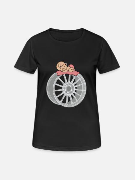 Bébé - T-shirt respirant Femme - noir