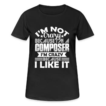 Composer Love Being A Composer - Women's Breathable T-Shirt - black - Front - AI Model Female 172 light (172cm)