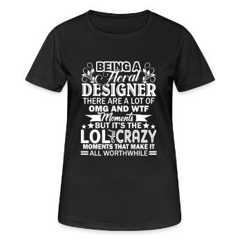 Floral Designer Being A Floral Designer - Women's Breathable T-Shirt - black - Front - AI Model Female 172 light (172cm)